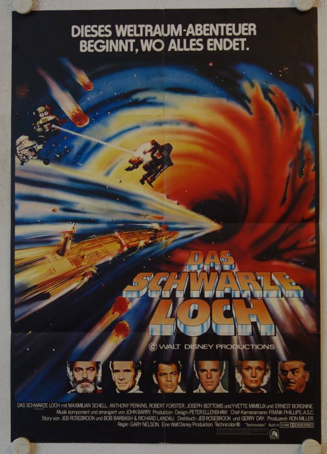 Das schwarze Loch originales deutsches Filmplakat